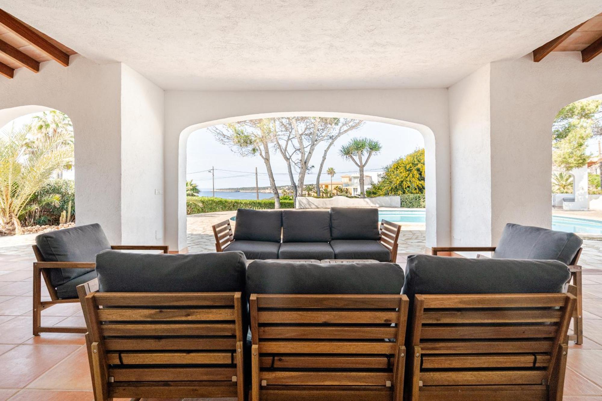 Gigantische Villa Mit Meerblick, Panoramablick & Pool-Oase Cala Pi  Dış mekan fotoğraf