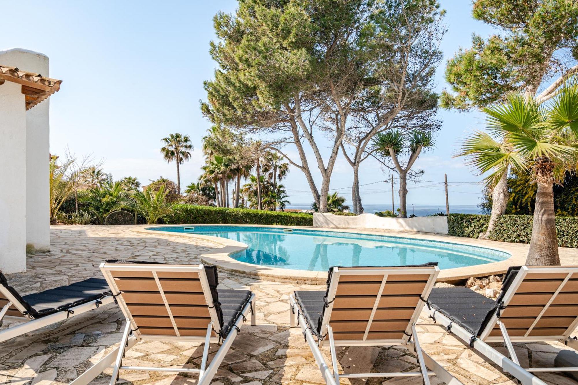Gigantische Villa Mit Meerblick, Panoramablick & Pool-Oase Cala Pi  Dış mekan fotoğraf