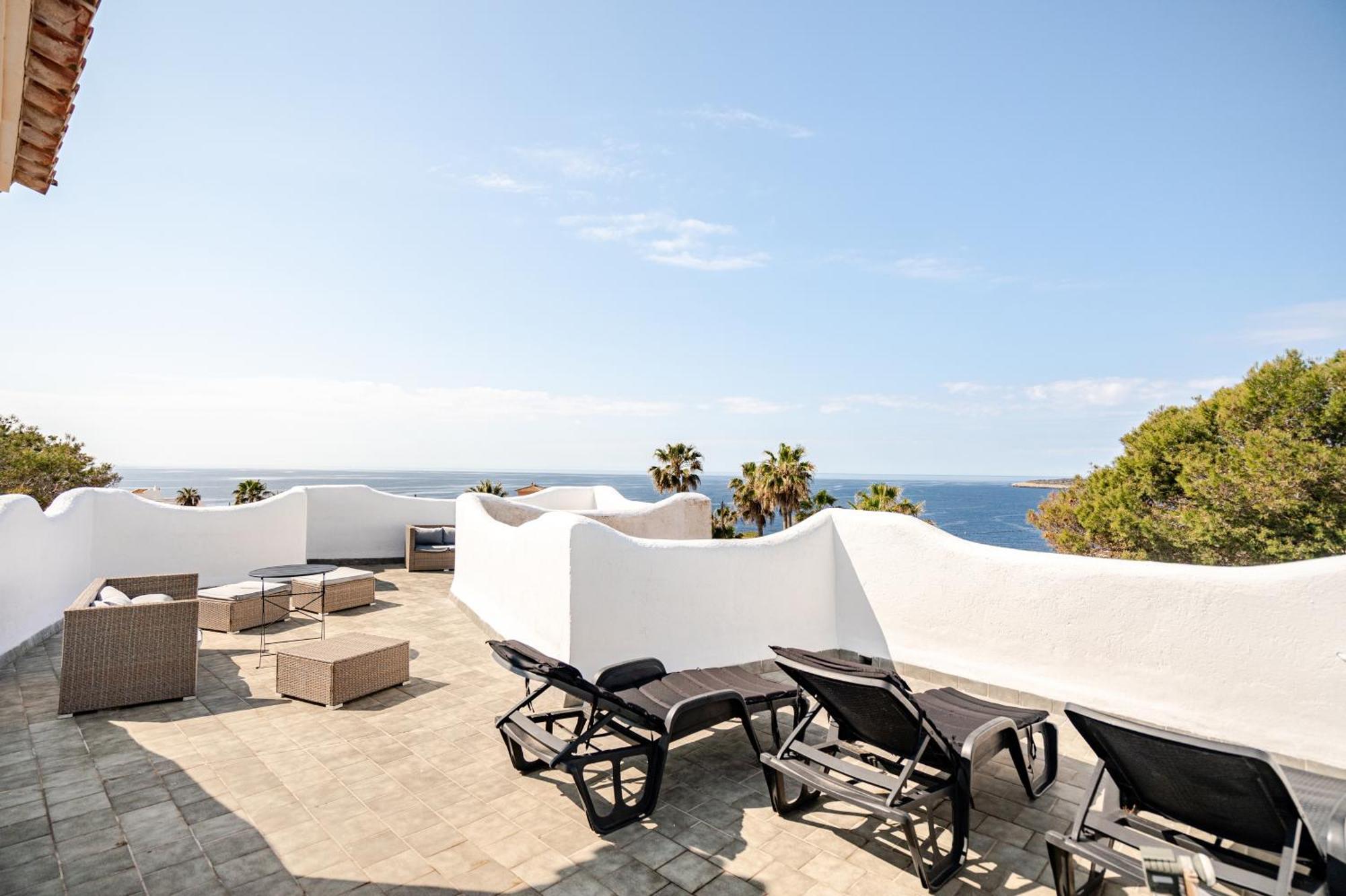 Gigantische Villa Mit Meerblick, Panoramablick & Pool-Oase Cala Pi  Dış mekan fotoğraf